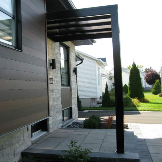 Auvent Porte D'entrée En Polycarbonate - 150x100 Cm, Transparent, Anti-UV, Anti-pluie - Support Métal Noir, Facile à Monter