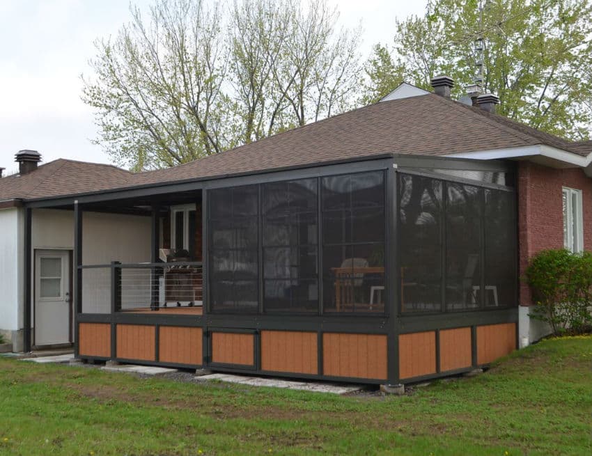 Solarium et balcon Tendal Intégral en aluminium et pvc