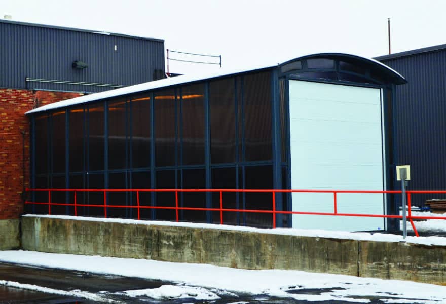 Storage shed and buildings with polymer walls