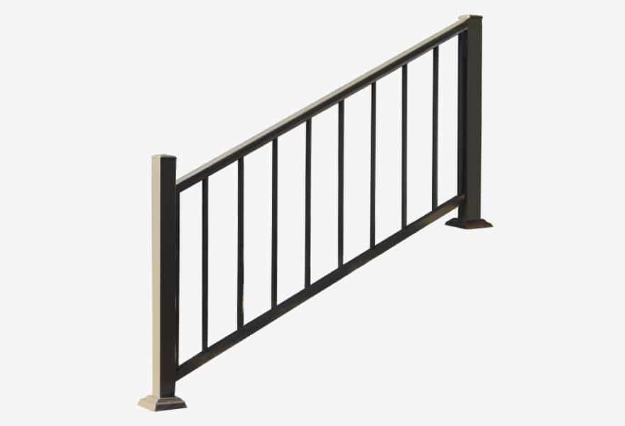 escalier en aluminium avec marches pvc