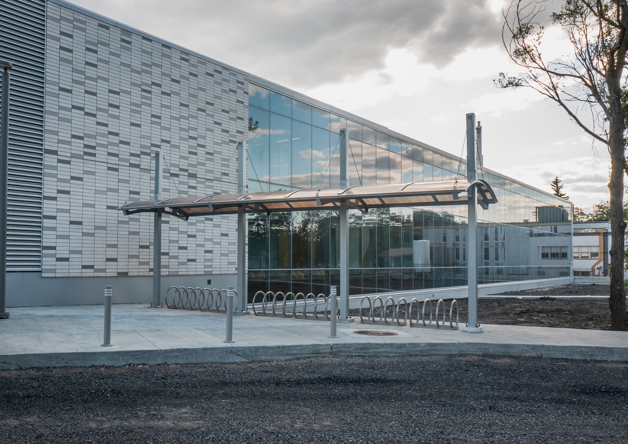 Covered bicycle parking